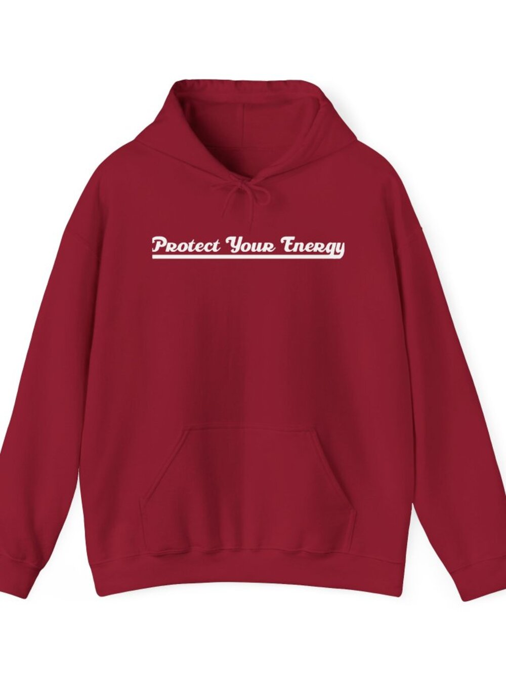 Protect Your Energy Hoodie | Unisex Streetwear Sweatshirt | Cardinal Red